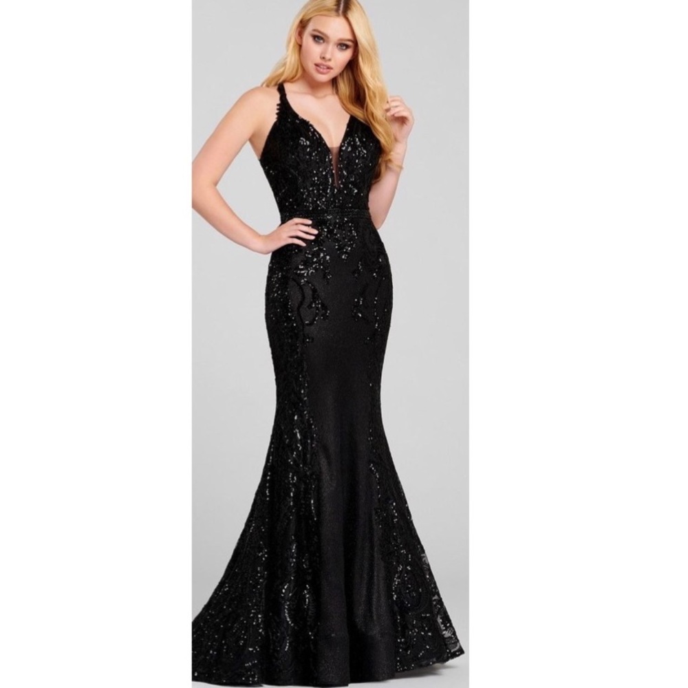 Ellie Wilde Black Prom Dress